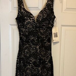 Emerald Sundae Black Lace Mini Dress